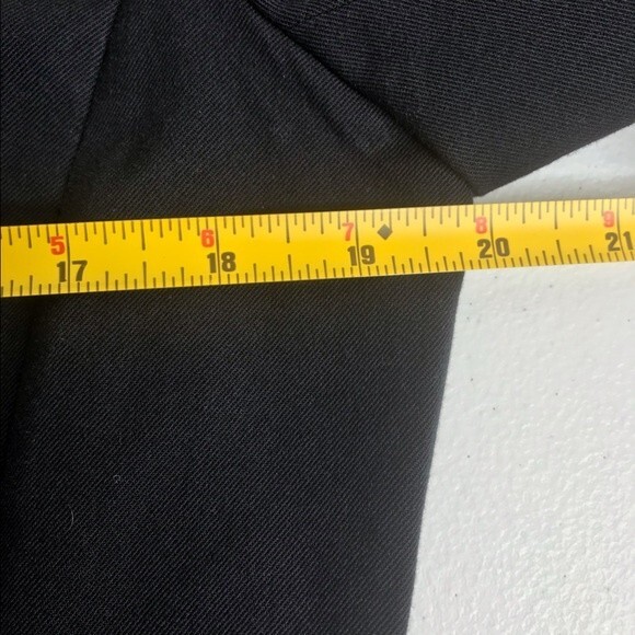 Ann Taylor Black Blazer Jacket Storm Flap Back Pleat Button Vent Women's Size 10 - Picture 8 of 15